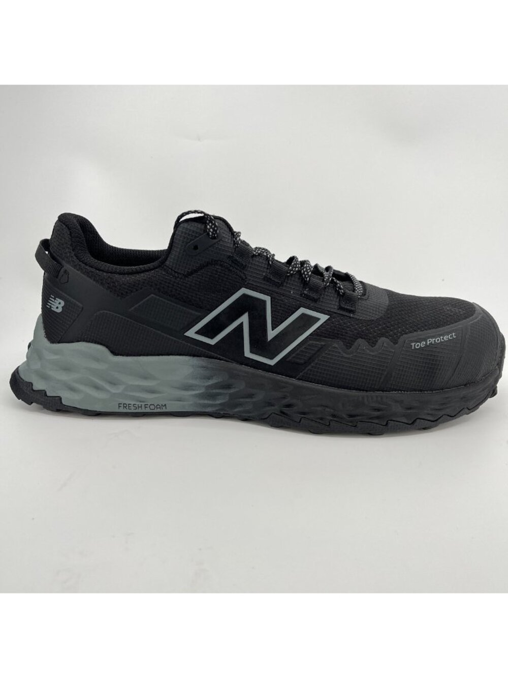 New Balance Fresh Foam Cremorne Mens Size 13 Black Gray Composite Toe Work Shoes